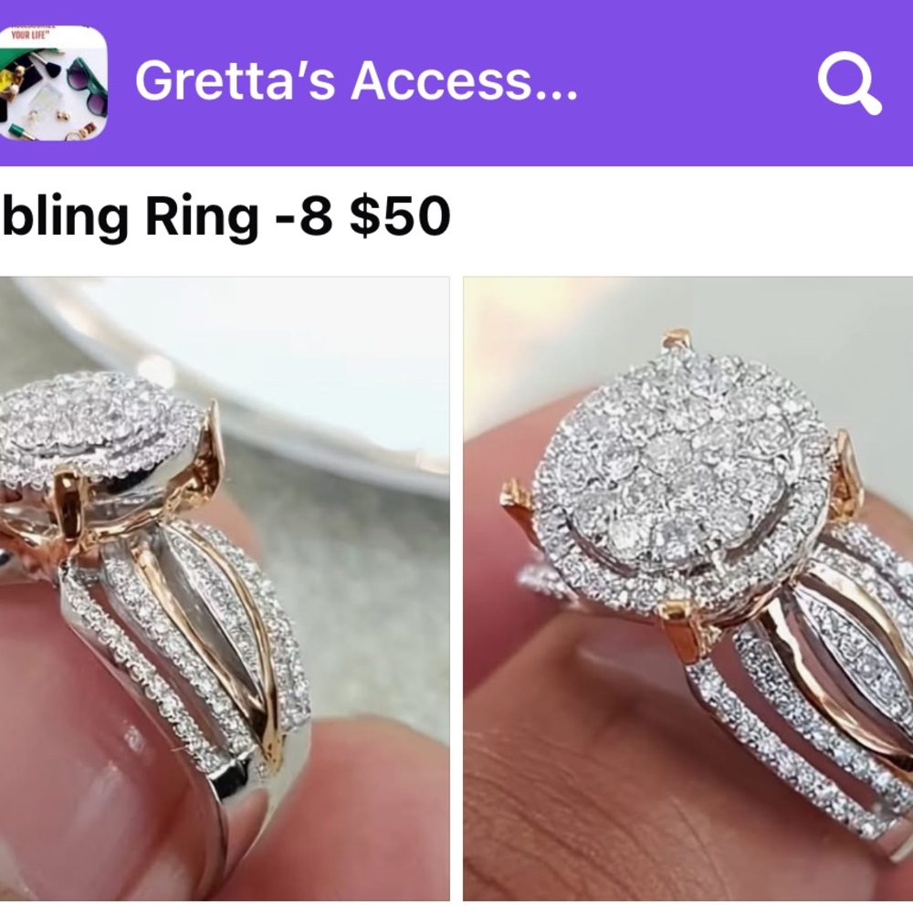 Elegant Silver and Gold Ring